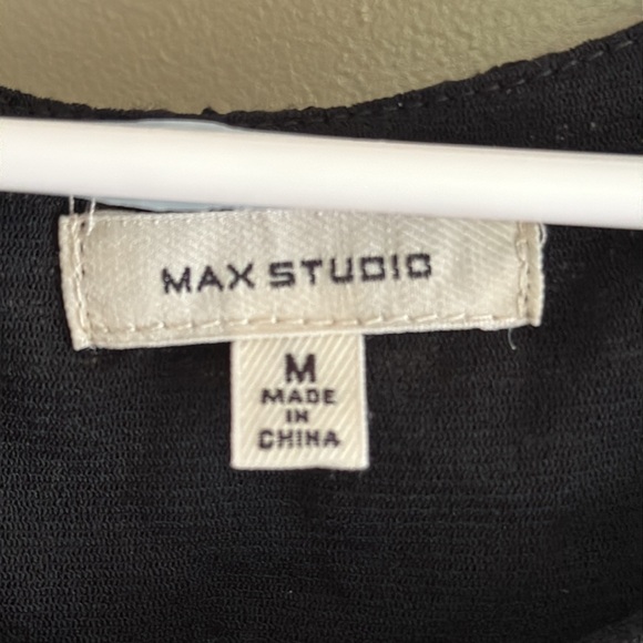 Max Studio cold shoulder lace ruffle stretch blouse - Picture 5 of 6